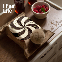 Fandian Mocha ball tissue paper tissue box decorative tissue cover office living room home car retro