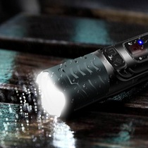 New P99 strong light flashlight LED with side light magnet safety hammer camping rechargeable zoom waterproof tactical flashlight