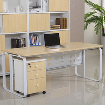 Office desk Simple modern supervisor manager table table and chair combination Shanghai office furniture steel and wood boss table large desk
