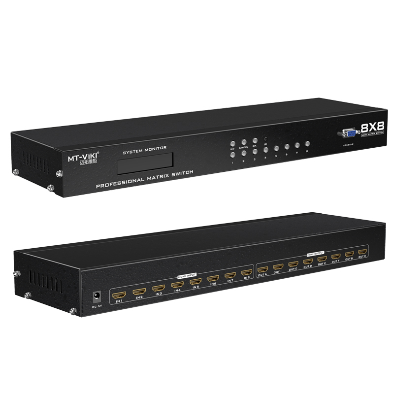 maxtor mt-hd8x8 hdmi matrix switcher 8 in 8 out 3d video conference host server