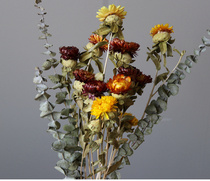 Natural dried flowers series Lavender sunflower eucalyptus leaf daisies dried flowers DIY with grass flowers immortal bouquet
