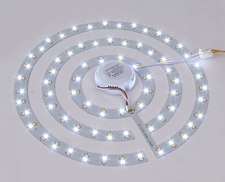led光源灯板改造灯泡吸顶灯h灯管改装灯条灯板环形齿轮形5730灯珠