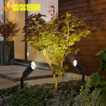 Sharm lamp landscape spotlight outdoor waterproof led floodlight courtyard greening lawn floor lamp shooting tree light