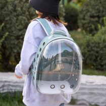 Parrot Outgoing Backpack Xuan Wind Laser Hand Raised Bird Space Cabin Double Shoulder Outer Band Bag Transparent Hymwind Cage Portable Box