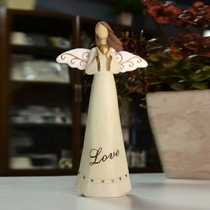 Resin painted home furnishings Angel Love cross flower basket high-grade decorations JDJ gift PEACE