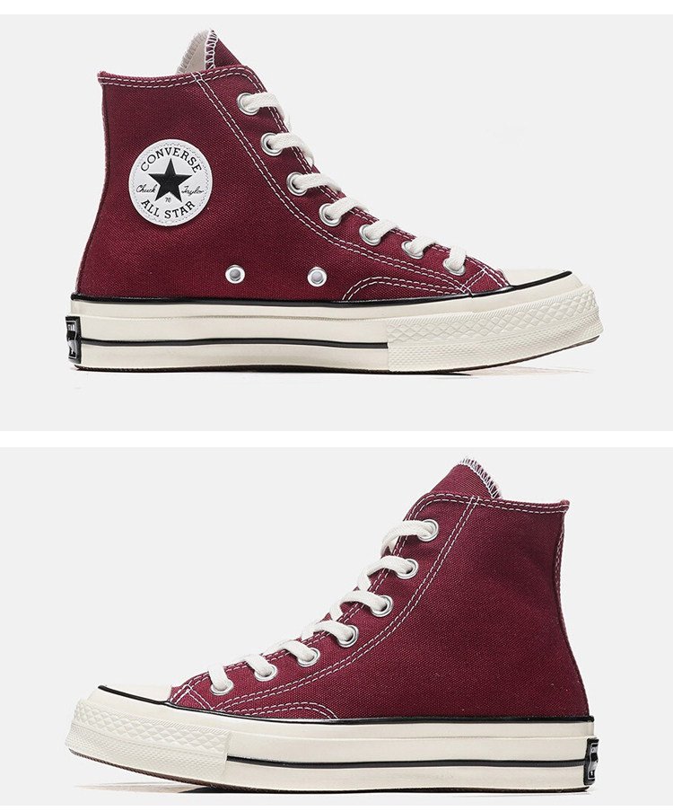 converse匡威1970s 酒红高帮低帮帆布鞋男鞋女鞋 162051c 162059c