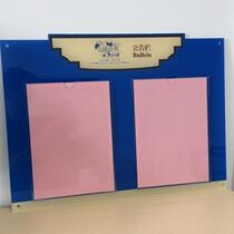 Cell Property Acrylic Bulletin Board Acrylic A4 insert paper Billboard acrylic high-definition silk-print logo card
