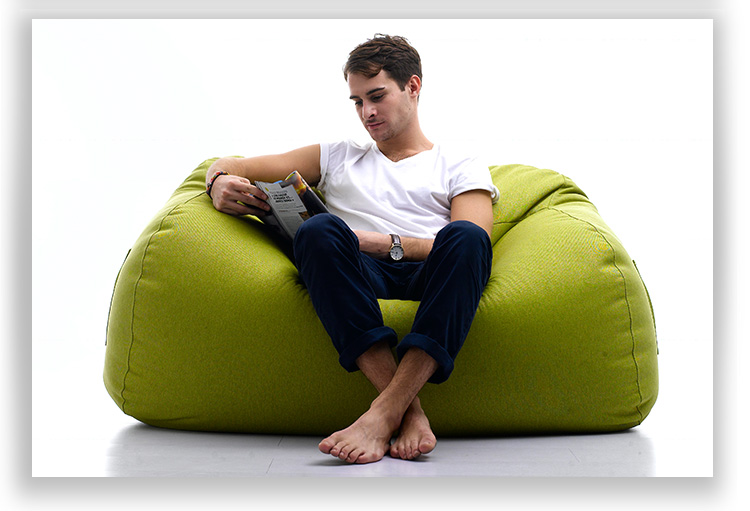 lazylife单人榻榻米懒人沙发椅豆袋现代简约创意躺椅双人布艺沙发_懒