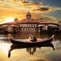 New custom Venice gondola boat European leisure wedding photography boat landscape decoration small wooden boat manufacturers