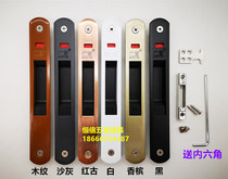 (Guangying) Zinc alloy single-sided hook lock 90 straight bar lock aluminum alloy door and window sliding door sliding door