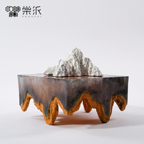 New Chinese resin imitation rockery small sculpture craft ornaments Villa club office interior desktop soft decorations