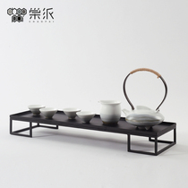 Modern Chinese Zen ceramic kung fu tea set decoration teapot tray model room tea room case decoration