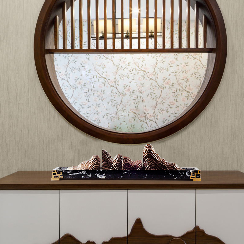 New Chinese style in modern marble rockery sand light key-2 luxury furnishing articles the boilerplate floor hall zen ceramic decoration