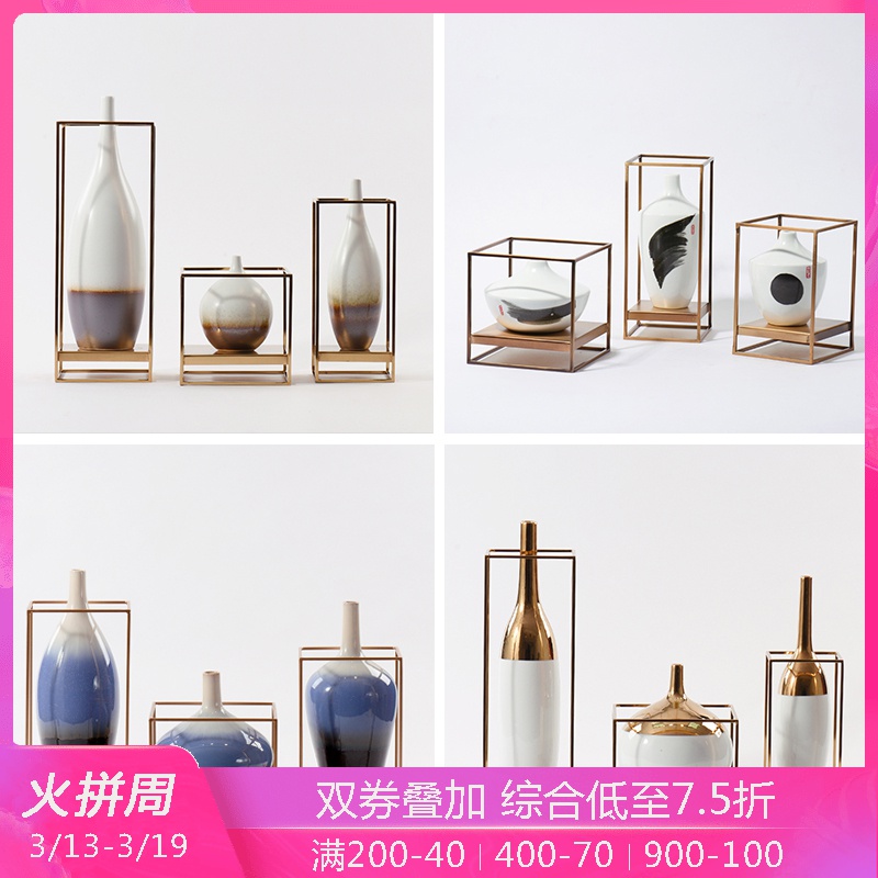 New Chinese style is I ceramic pot furnishing articles television wine sample room to live in the sitting room porch porcelain soft decoration