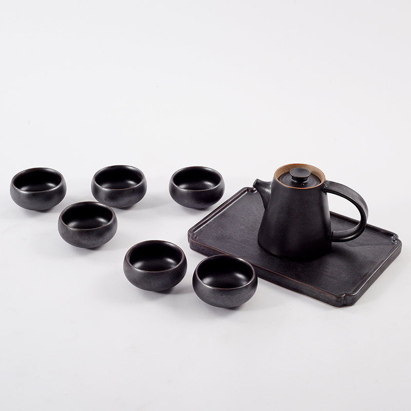 The New Chinese zen fine ceramic kung fu tea set furnishing articles example room teahouse tea table surface decoration art