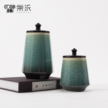 Guofeng ceramic decorative cans Chinese sales department villas boggy shelves living room TV wine cabinet porch tables furnishings