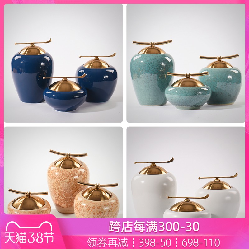 Ceramic storage tank furnishing articles of Chinese style new classic porch ark of edge of chair of the sitting room between general bottle decoration example soft decoration
