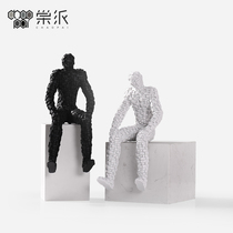 Hanging figures abstract ornaments doll cartoon model room bedroom study bookcase modern Nordic style crafts