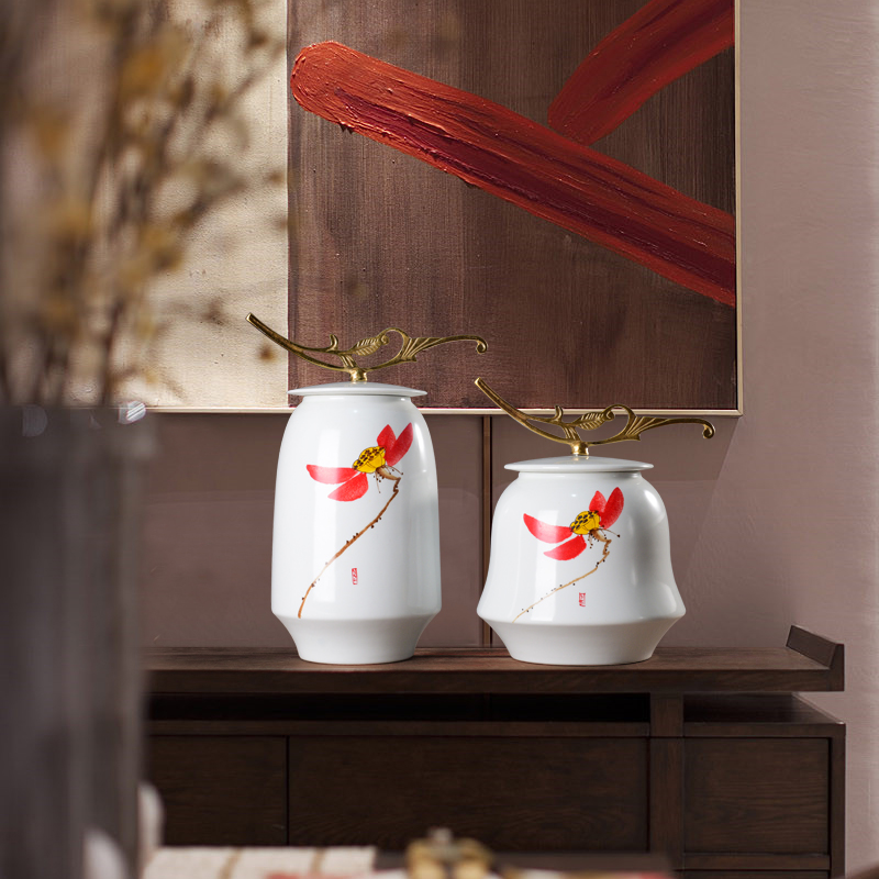 Modern new Chinese style ceramic storage as cans accessories home sitting room ark, receive furnishing articles creative jewelry restoring ancient ways