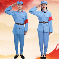 Red Army costumes adult Eighth Route Army chorus men and women stage drama adults New Fourth Army children Little Red Army clothes