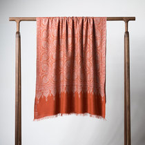 WeinNan WEINAN white suede collection grade true silk full embroidered Kashmiri cashmere embroidered shawl scarves 106