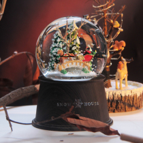 Crystal ball birthday gift rotating music box Music ball music box Music Box girls send boys and lovers girlfriends Christmas