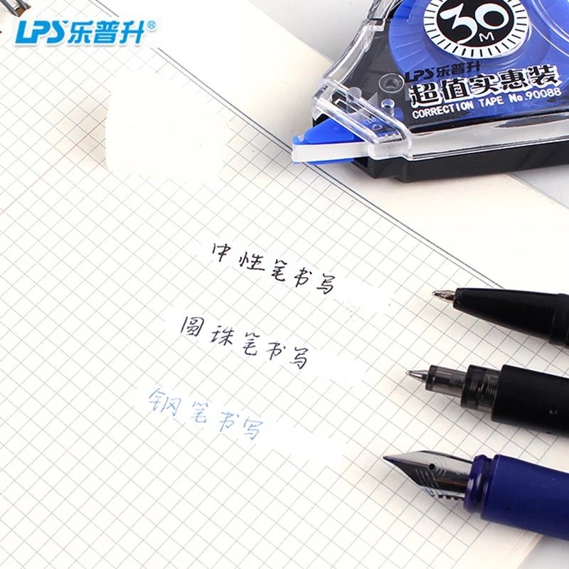  shipping 30m correction tape for hobby, correction tape for cartoon students, continuous tape wholesale with large capacity