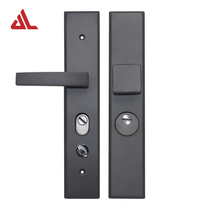Anti-theft door single-sided movable black door fixed handle iron panel aluminum alloy handle old door accessories locks