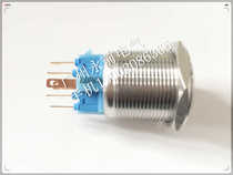 30mm Watting gold foot silver dot button switch reset button stainless steel button waterproof button car switch