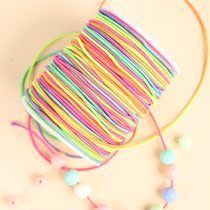 1 5mm coarse seven color wrap core elastic rope string bead elastic cord elastic elastic leather rope Wenplay Handicraft Flex