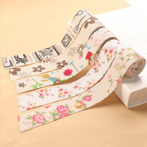 Brief SMALL FRESH AND BROKEN COTTON LINEN CLOTH ROLL NURSERY RING CREATION FLOWER STRIP GIFT WRAP CLOTHING ACCESSORIES WEBBING