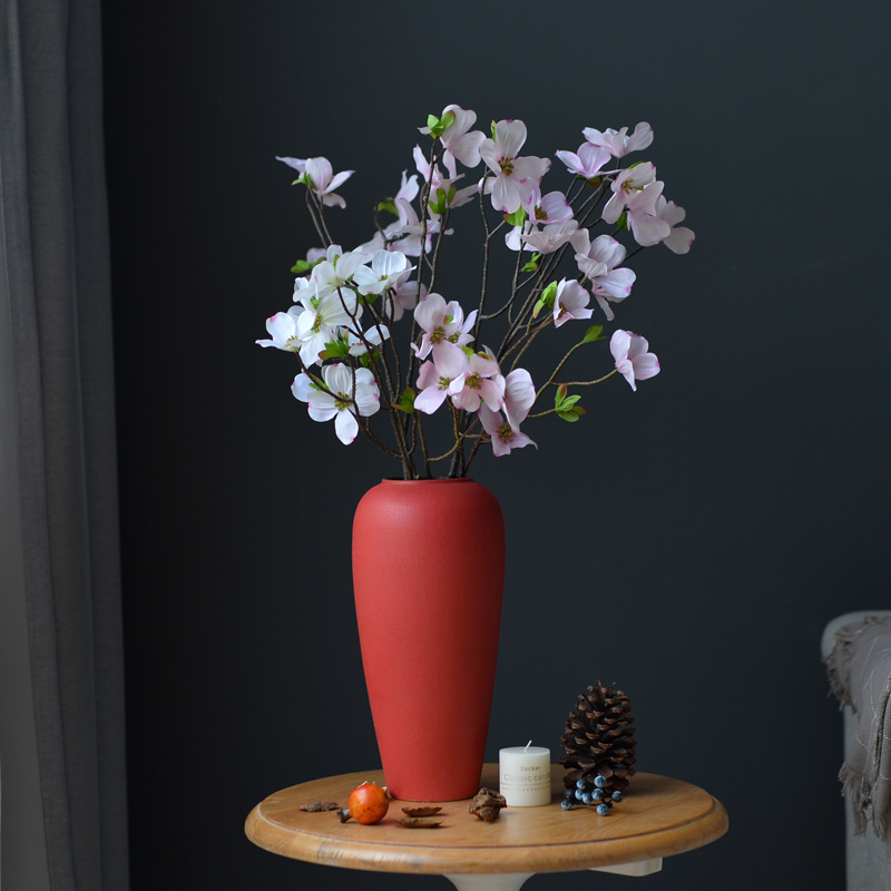 Morandi ceramic vases, creative the adornment that occupy the home furnishing articles sitting room TV ark, flower arranging northern wind table decorations