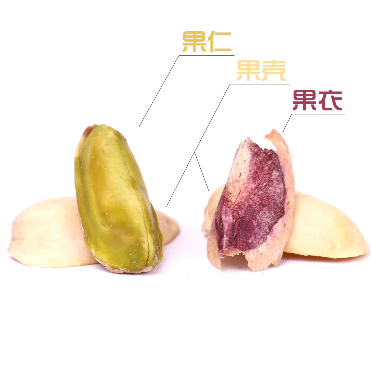 【悠享佳_开心果225g袋】原味盐h自然不漂白 坚果零食满包邮产品展示图2