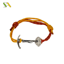 Italian SA handicrafts 8-character ring bracelet outdoor bracelet handmade silver eight-character ring