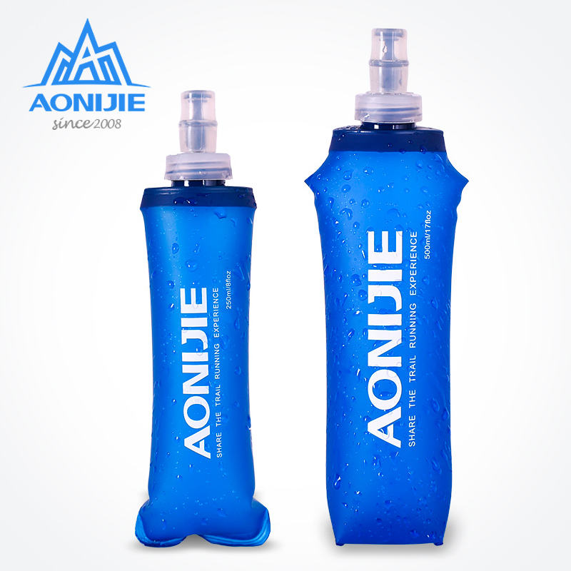 Omnijet Sports Soft Water Bottle Plastic Soft Water Bag Foldable Off-Road Running Water Bag 250 500ML Portable