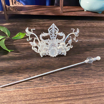 Hanfu Head Decorated Hair Crown Gufeng Gorgeous Mens Ancient Loaded Balls Hair Accessories Hairpin Crown Children Womens Crown Bunch Hair Accessories