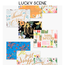 (Auspicious props) bronzing retro style handwritten greeting card small gift flower basket postpone confession card Mothers Day