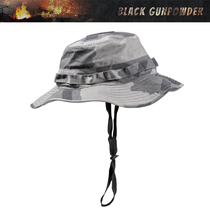 Black Gunpowder BG T-block Sandy Night Outdoor Military Fan Tactical Bennie Hat Round Brimmed Hat Fisherman Hat