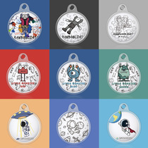 airtag protective sleeve full package Apple airtags Apple Collar Cat Dog Pet Item Ring Anti-Lose Track Accessories Clasp Rope Pendant Key Button Transparent Cartoon Cute Soft Shell 2021 New Protective Shell