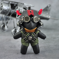 Steam Elf Dark Series Pilot Dog Wang Xingren Zodiac Personality Creative Bag Pendant