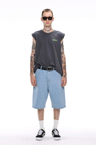 ABSURD LOGIC Absurd Logic American Street Classic Light Blue Loose Cowboy Underpants