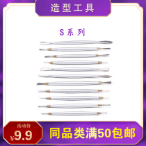 Ceramic art 11-piece set of exquisite sculpture tools doll model carved oil mud sculpture hand-made clay scraper