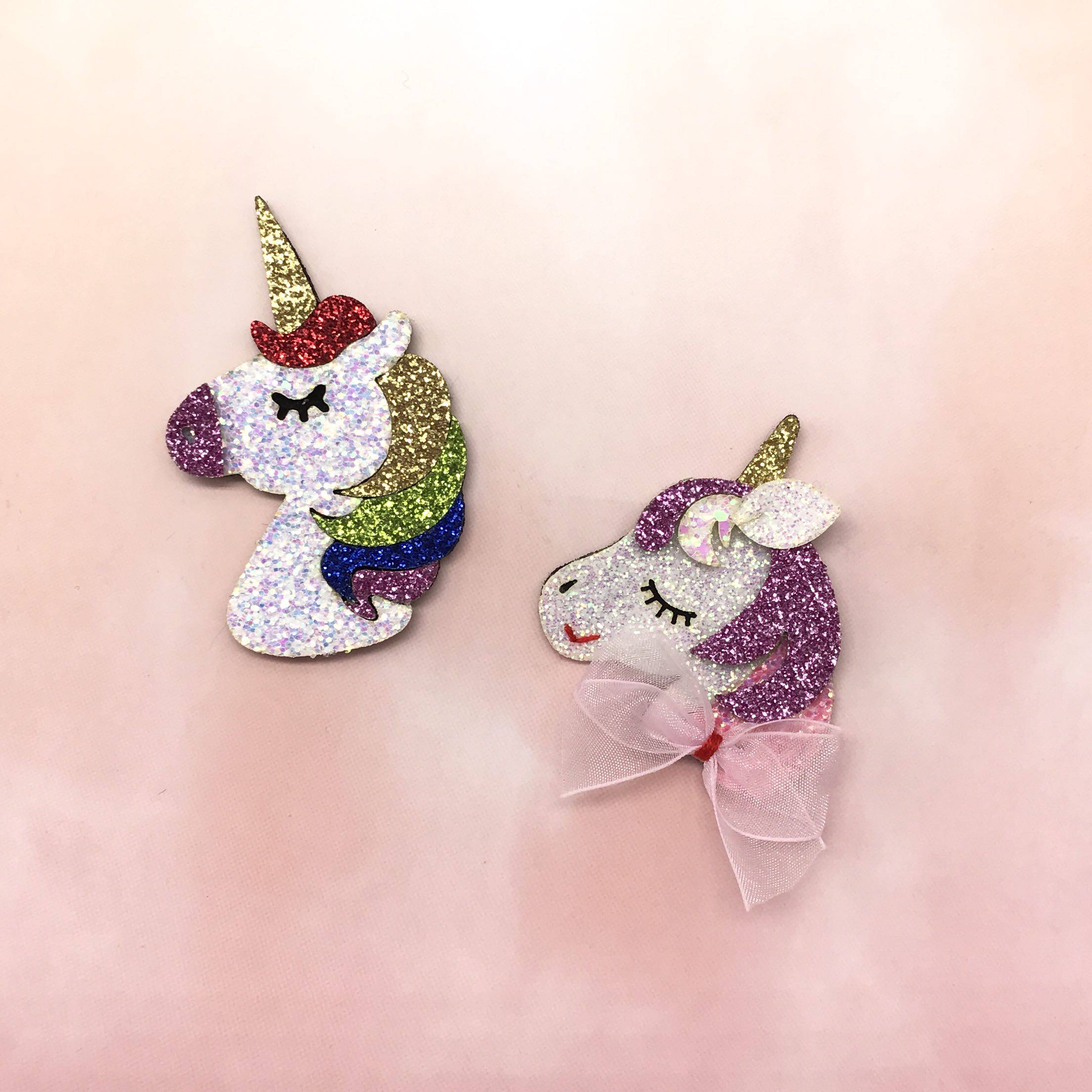 flower baby 独角兽小宝宝可爱边夹儿童发饰卡通发夹刘海鸭嘴夹