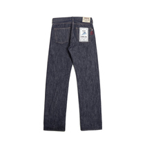 Narrow Commemorative Baiji Dolphin Red Ear Denim Jeans MBBCAR Slim Straight Mid-Low Waist 701-M01 Pants