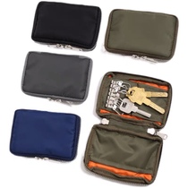 Tide brand Japanese key bag KEYCASE mens and womens mini coin card bag clutch bag waterproof nylon pocket small bag