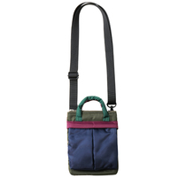 Japanese niche SHOULDER BAG men and women color matching casual messenger bag shoulder bag vertical mobile phone bag small handbag