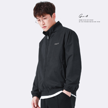 GWIT Pertex fine lines polished Spring and Autumn New loose clothes trend stand collar casual jacket jacket men