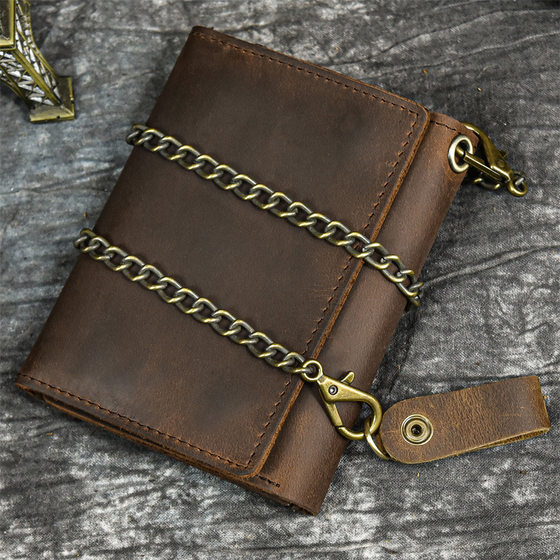 Crazy Horse Leather Wallet Short Vintage Anti -theft Moneypot Glip -Portable Card Bao Tuotou Leather Tired Thirty Fold Pyreplane
Crazy Horse Leather Wallet Short Vintage Anti -theft Moneypot Glip -Portable Card Bao Tuotou Leather Tired Thirty Fold Pyreplane