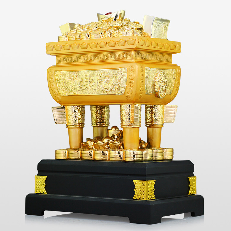 聚财鼎摆件大号工艺品招财旺财家居风水摆设公司店铺开店开业礼品