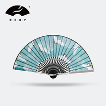 Summer Festival Chinese Retro Fan Aluminum Alloy Fan Dancing Han Wears Folding Fan